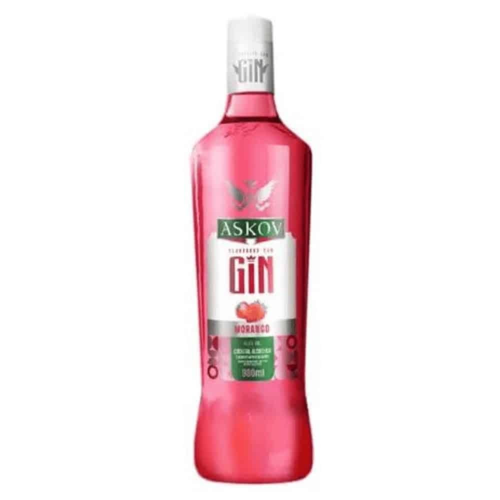 GIN ASKOV MORANGO 900ML Belmiro Bebidas